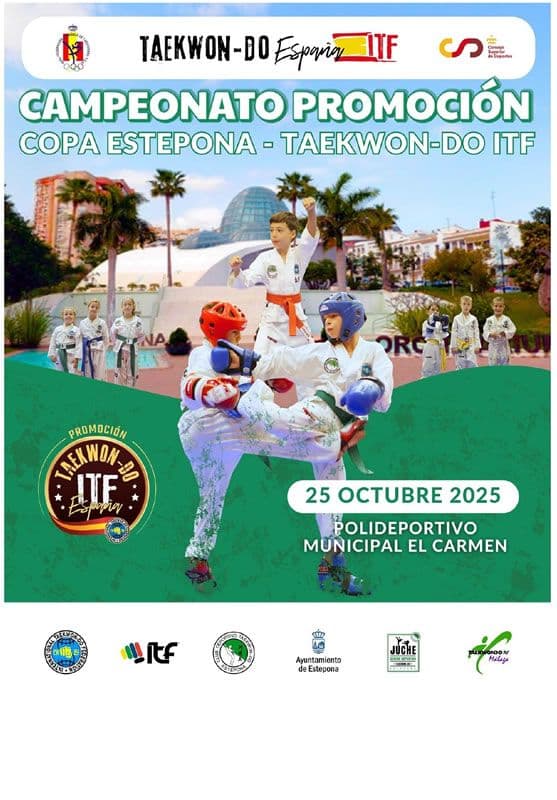 El III Campeonato Promoción Taekwon-Do ITF Estepona 2025 congregará a más de 250 deportistas de todas la edades