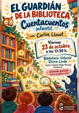 La Biblioteca del Centro Cultural Padre Manuel inicia un nuevo ciclo de cuentacuentos con la actividad gratuita ‘El guardián de la biblioteca’