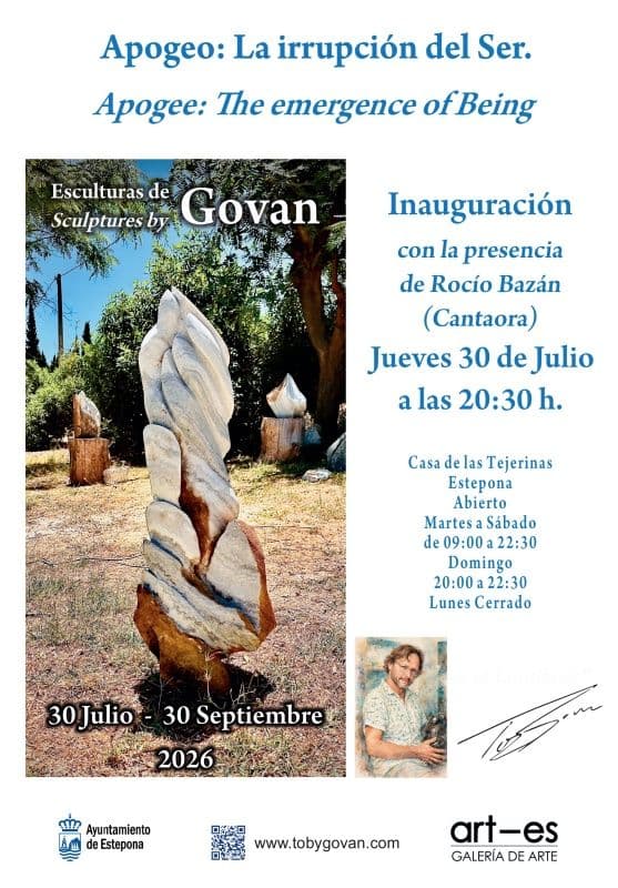 El artista Toby Govan muestra su nueva obra escultórica en la Casa de las Tejerinas 