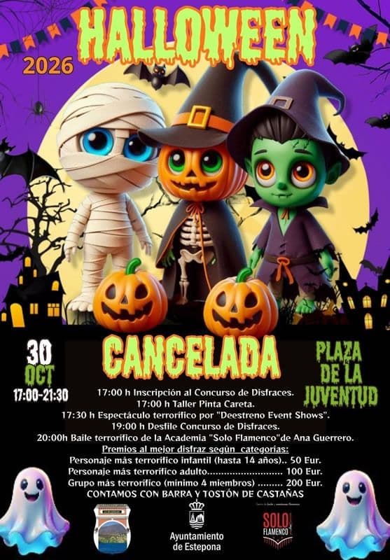 El Ayuntamiento organiza un programa de actividades para celebrar Halloween en Cancelada