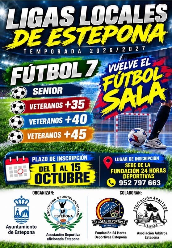Comienzo de Periodo de inscripción Ligas Locales 26-27