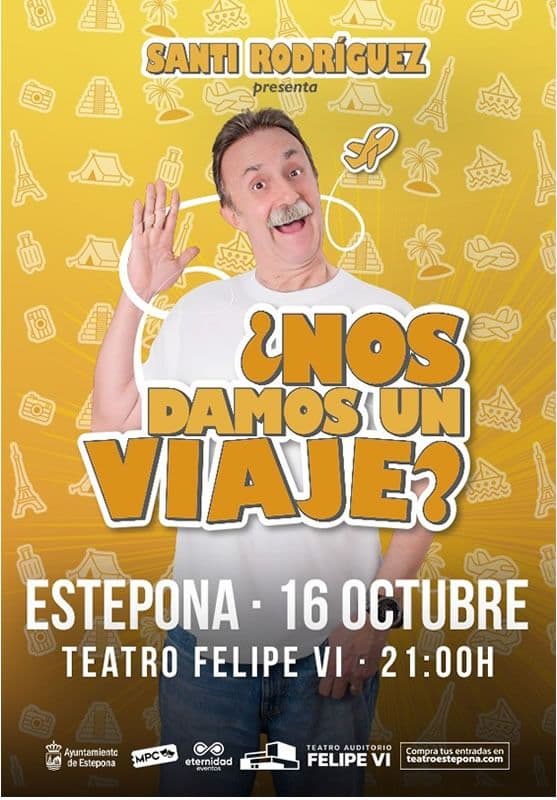 Santi Rodríguez presenta en el Teatro Auditorio Felipe VI su nuevo espectáculo de humor ‘¿Nos damos un viaje?’