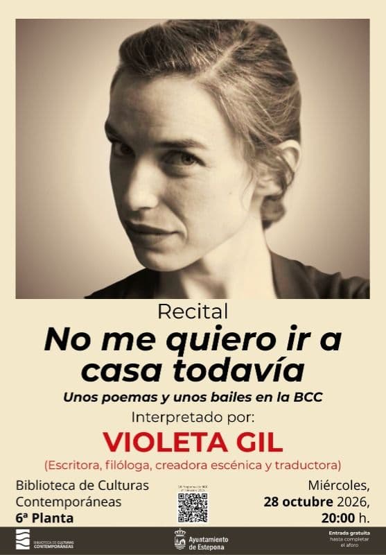 Casilda Sánchez Varela y Violeta Gil protagonizan dos citas culturales esta semana en la Biblioteca de Culturas Contemporáneas