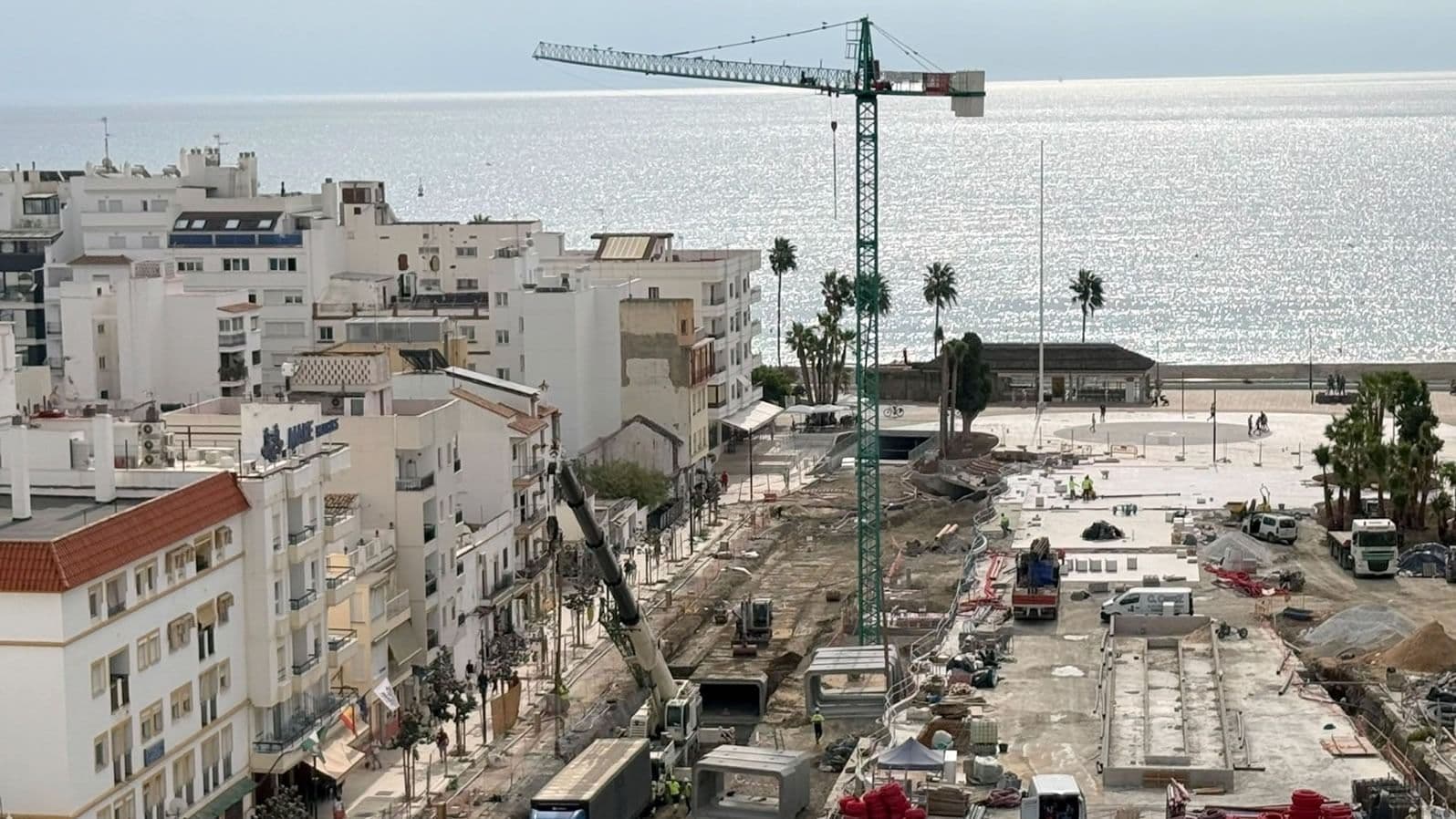 El Ayuntamiento ejecuta un tanque de tormentas para evitar inundaciones en Estepona