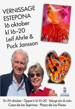 La Casa de Las Tejerinas acogerá una nueva exposición de escultura y pintura de los artistas escandinavos Leif Ahrle y Puck Jansson