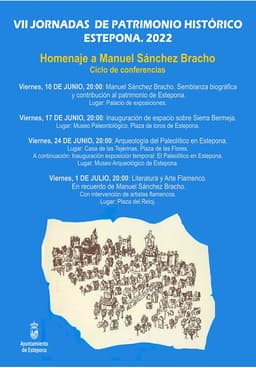Las VII Jornadas del Patrimonio Histórico de Estepona arrancan este viernes con un homenaje a Sánchez Bracho