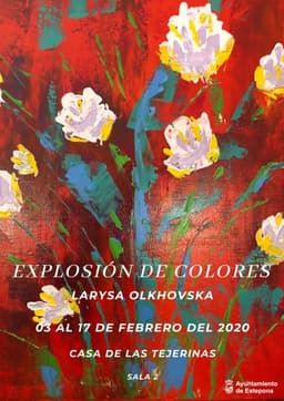 Exposición pictórica “Explosión de colores” de la artista ucraniana Larysa Olkhovska en la Casa de Las Tejerinas