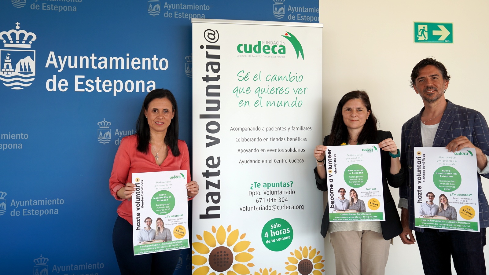 El Ayuntamiento colabora con CUDECA en una campaña de captación de voluntariado para sus tiendas benéficas