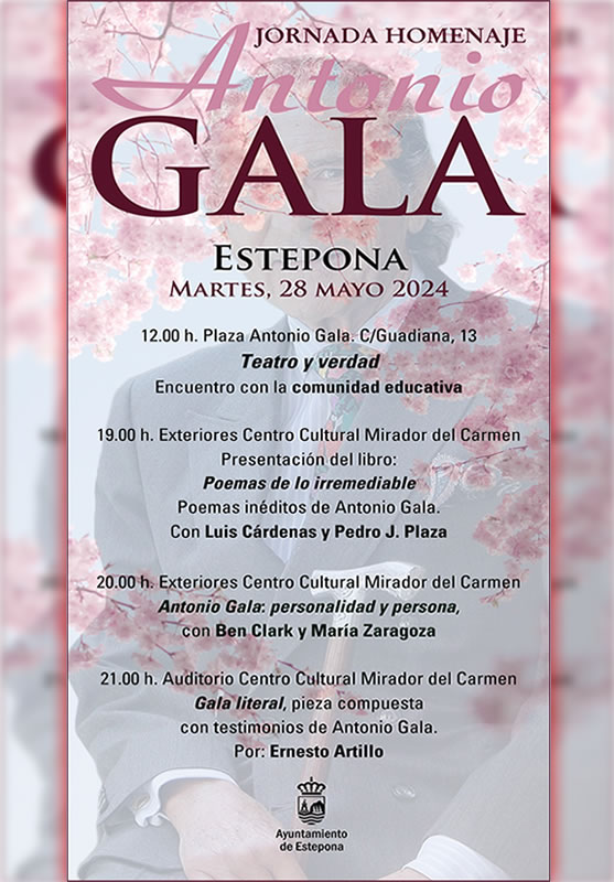 Foto El Ayuntamiento de Estepona programa una jornada de actividades culturales dedicadas al escritor Antonio Gala