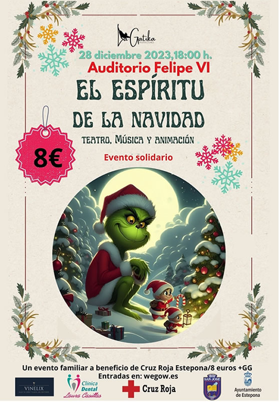 Foto El Ayuntamiento organiza el espectáculo familiar ‘El Espíritu de la Navidad’ a beneficio de Cruz Roja Estepona