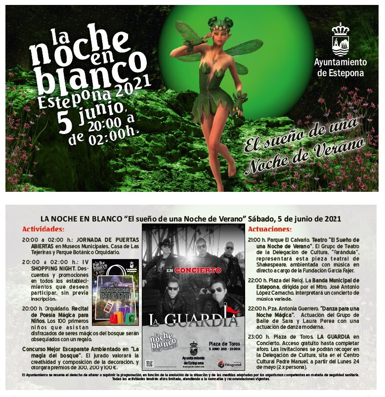 Foto Estepona celebrará el 5 de junio una nueva edición de ‘La Noche en Blanco’, con una decena de actividades culturales adaptadas a las normas sanitarias